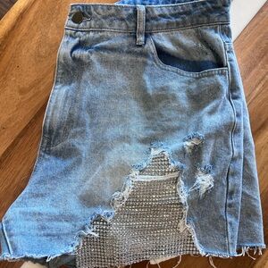 Kancan rhinestone shorts